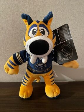 Buffalo Sabres NHL Sabretooth Mascot Plush Forever Collectibles Navy